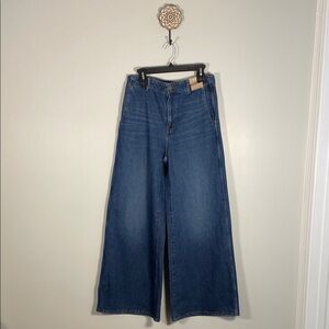 NWT Madewell Blue Wide Leg Jeans